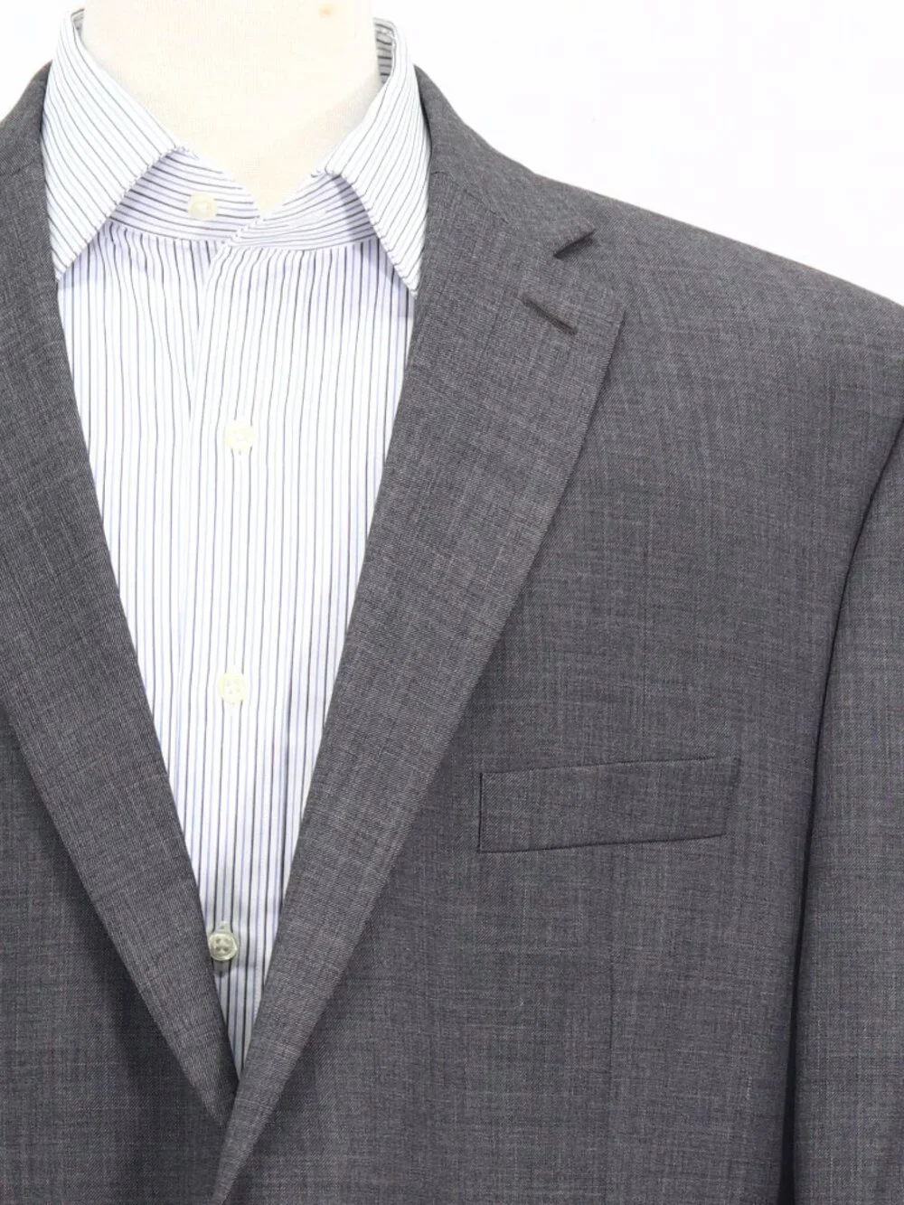 Ralph Lauren 48R Gray Blazer Sport Coat Jacket 2-Button Solid W856